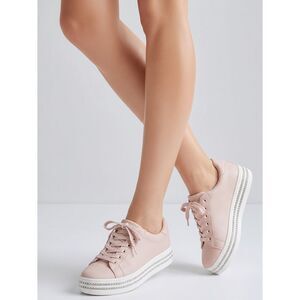 🔸️NIB Shoe Dazzle Blush Vyvyan Rhinestone Platform Shoes Size 8